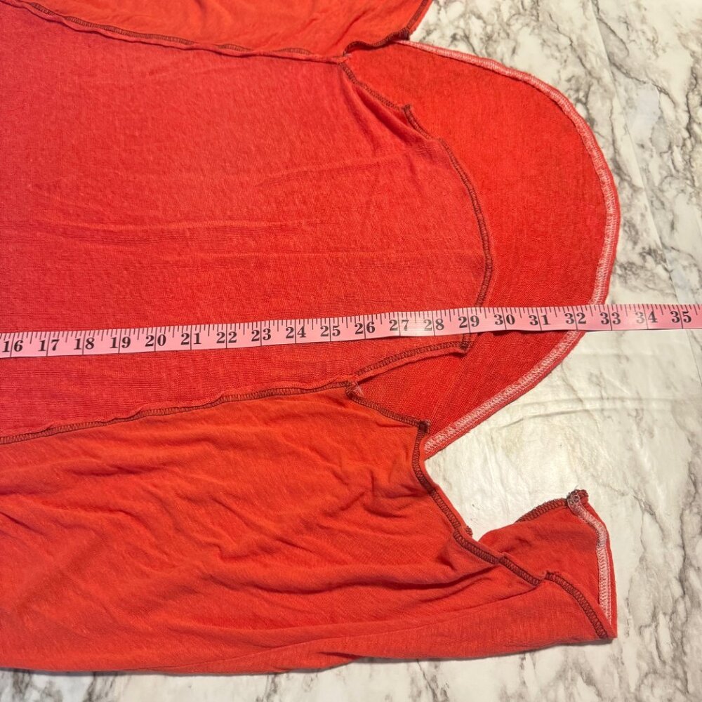 FREE PEOPLE We The Free Never Give Up Tee in Corally Red - Picture 9 of 9